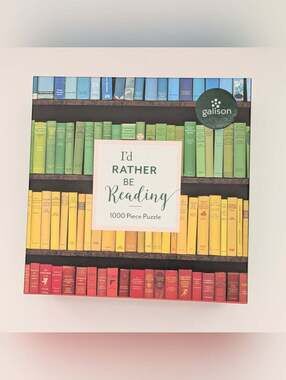 NEW Galison 'I'd Rather Be Reading' 1000-Piece Puzzle